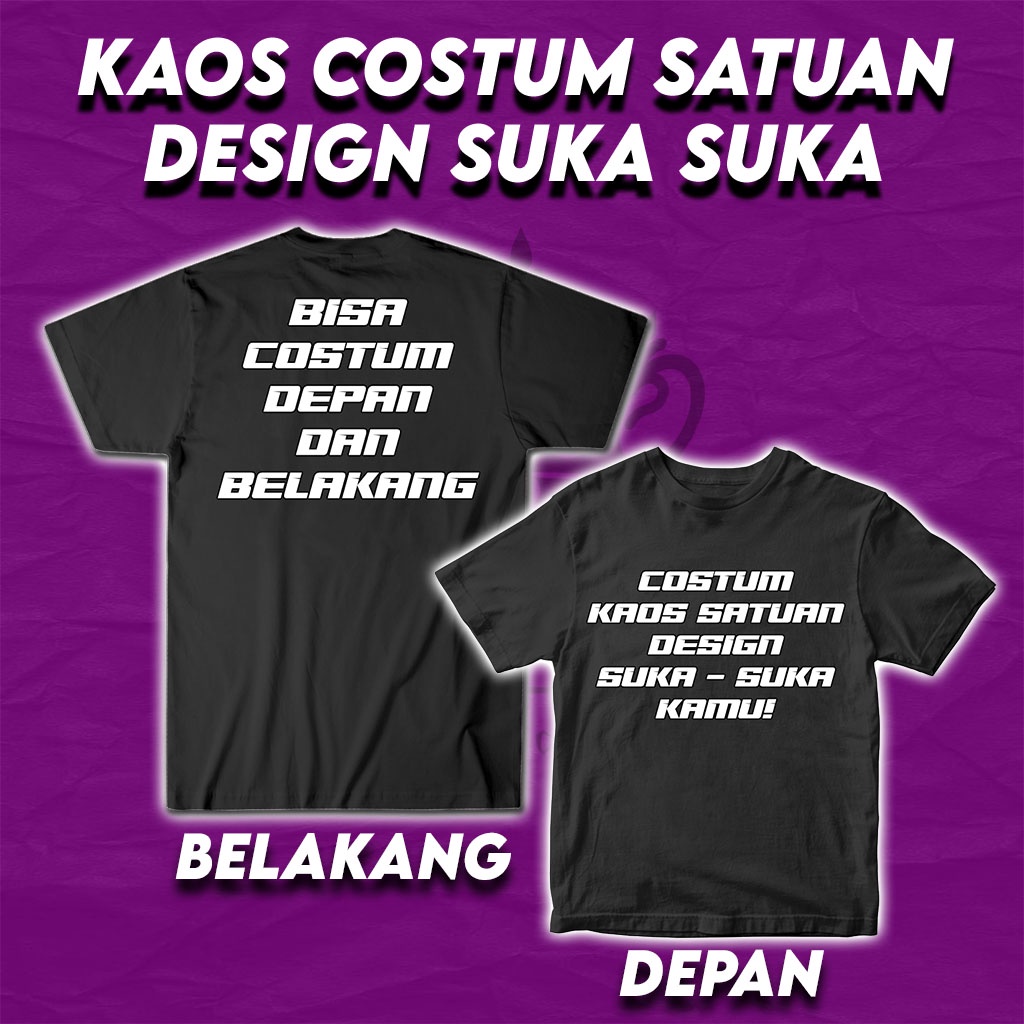 Jual Kaos Custom Kaos Pesanan Sablon Dtf A4 Dan A3 Shopee Indonesia