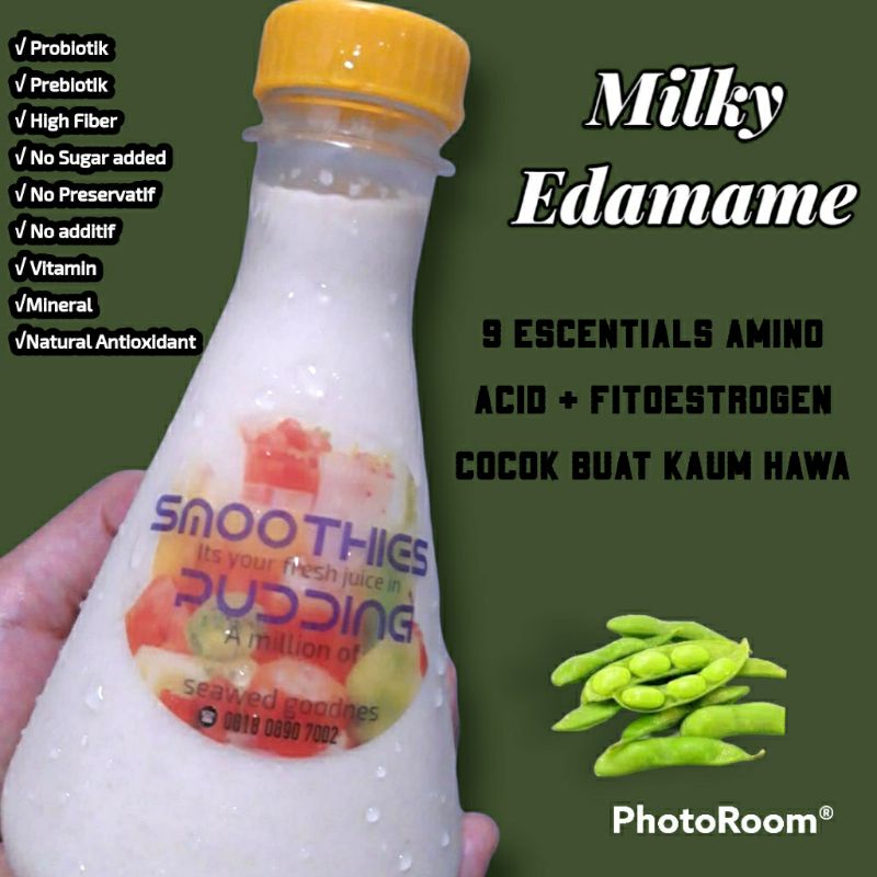 

ACBL Smoothies Puding Jus Fermentasi Edamamame ( Milky Edamamen) 350 ml, Pengganti Nasi