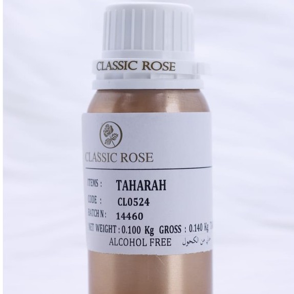 BIBIT PARFUM. SEARAH MUSK TAHARAH. TAHARAH GRADE B. TAHARAH. BIBIT PARFUM CLASSIC ROSE 100 ML.