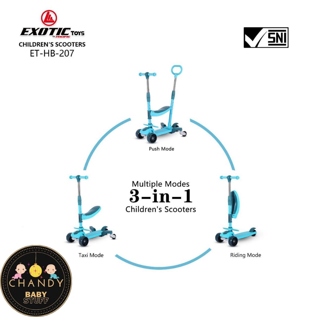 SCOOTER ANAK OTOPED SKUTER EXOTIC HB 207