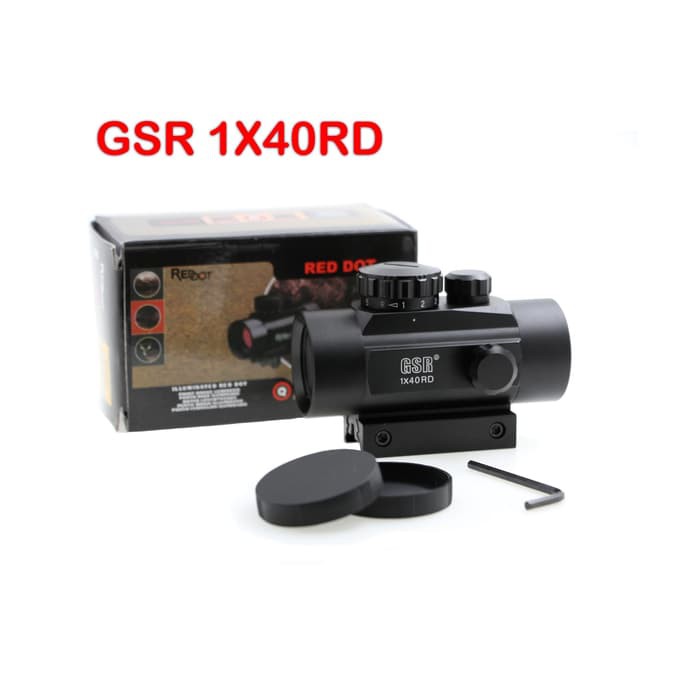 RED DOT GSR 1X40 SCOPE NYALA TITIK MERAH DAN HIJAU