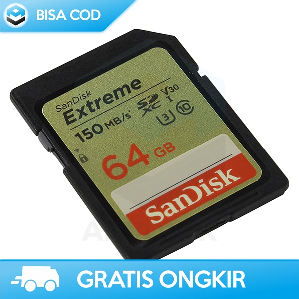 SDXC CARD UHS-I V30 U3 CLASS 10 SANDISK EXTREME 64 GB FASTEST DOWNLOAD