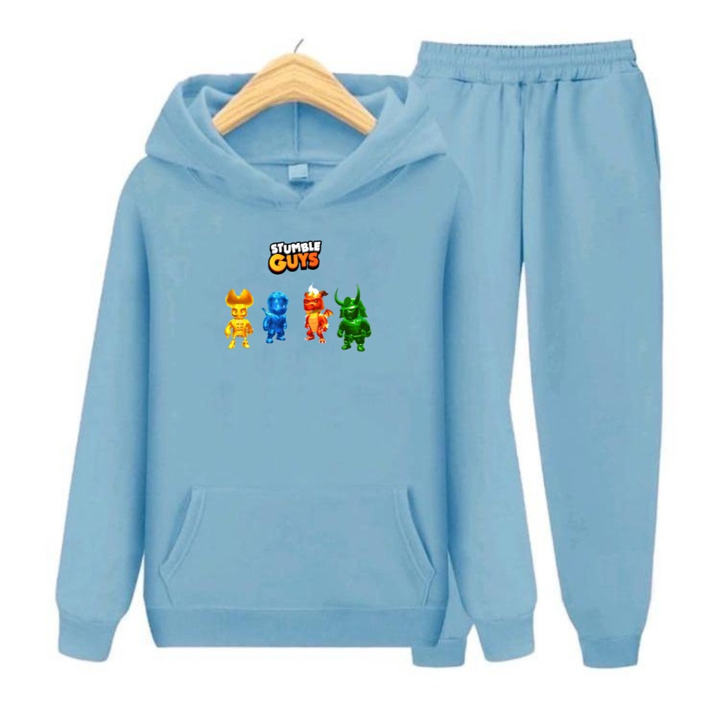 SETELAN ANAK SWEATER Topi HOODIE Stumbel Game 04 SIZE S  - XXL