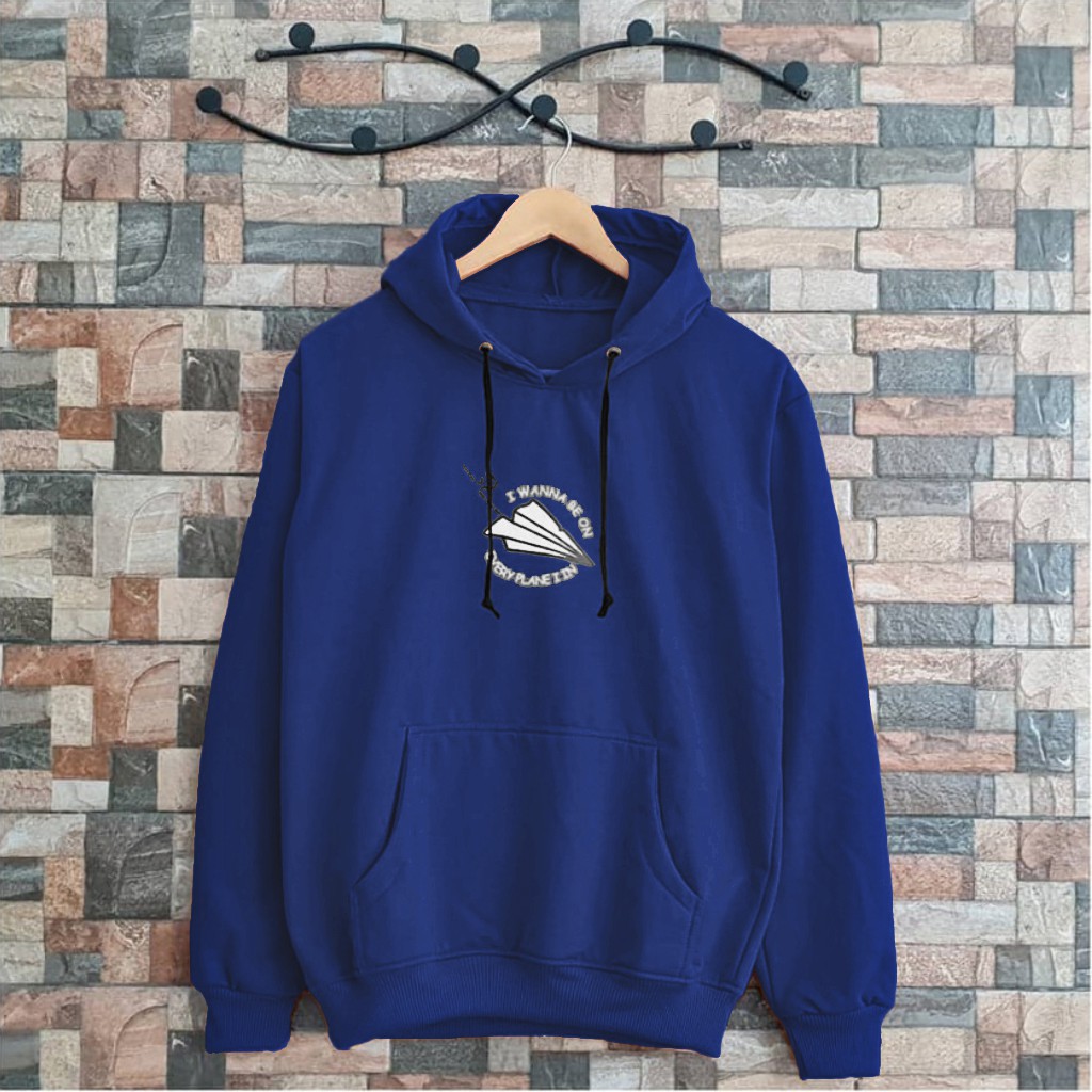 PLANE HOODIE - Sweater Hoodie Jumper Plane Pria - Bahan Fleece