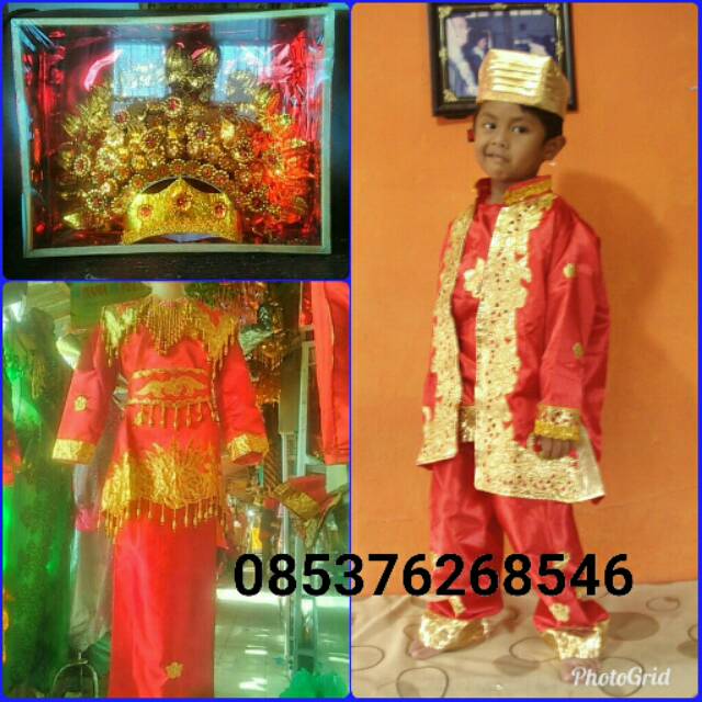 Baju adat minang padang pengantin anak
