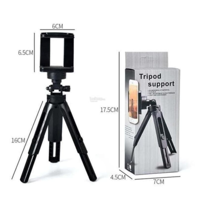 Tripod Support Mini Extaedable Wtih Holder 360 - Mini Tripod Hp Kamera