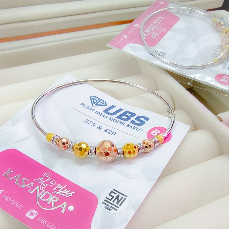 GELANG OVAL TERBARU EMAS ASLI 375%/8K