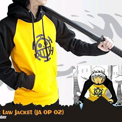 Jaket Sweater Anime One Piece Trafalgar Law Hoodie Murah