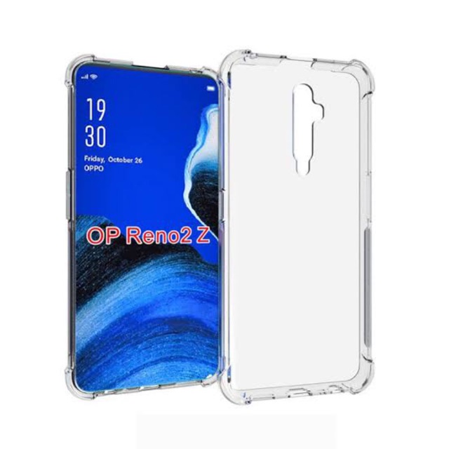 Case Anti Crack Oppo RENO 2 / 2Z / 2F / 10X Zoom / Soft TPU Silikon Anti Bentur Bening