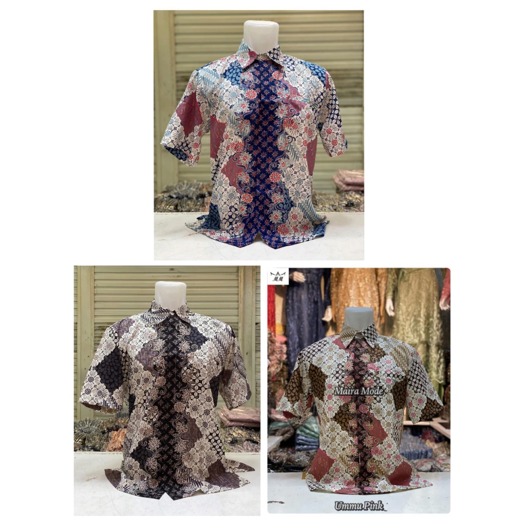 atasan kemeja batik lengan pendek + fashion kemeja pria 5.0