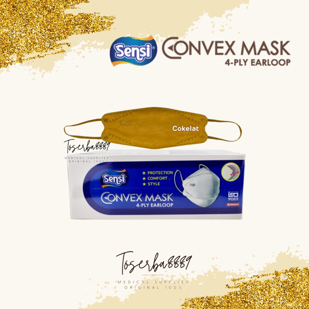 Masker Sensi Convex Mask 4 Ply | Masker Earloop 4 Ply | Masker Sensi / Masker Korea/ Masker KF94