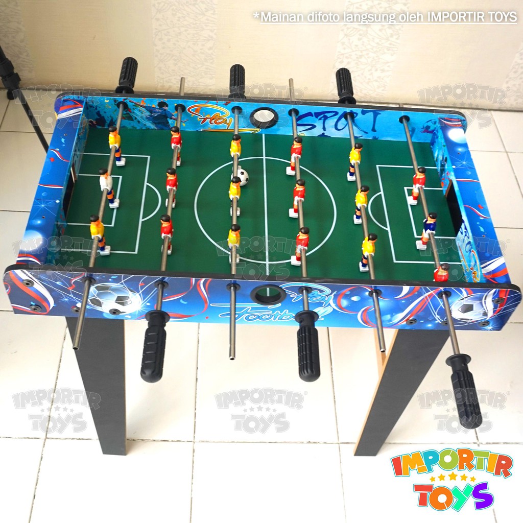 SEPAK BOLA MEJA KAYU PREMIUM BESAR &quot;WOODEN FOOTBALL TABLE&quot; (SNI + IMPORT QUALITY)