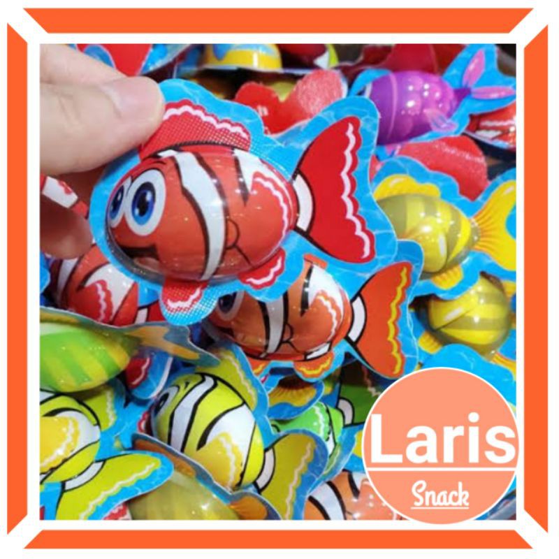 

10 Biji Coklat Ikan / Fish Chocolate / Cokelat Karakter 10 Pcs / Coklat Nemo Ikan / LarisSnack