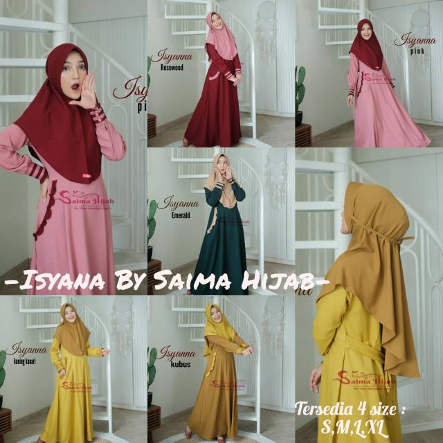 Set Gamis Isyana by Saima Hijab
