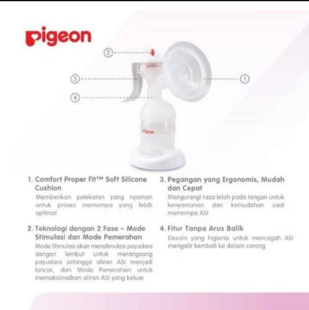 PIGEON Manual Breastpump Premium Pompa ASI