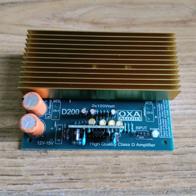 Power Stereo Amplifier Class D200 200W