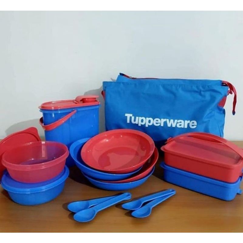 wadah set ohana tupperware free tas