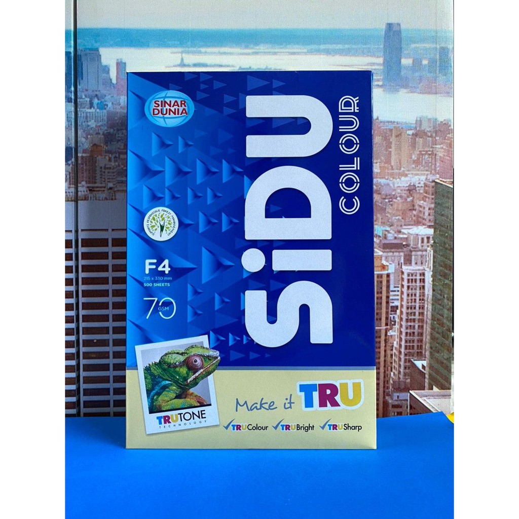 

KERTAS HVS WARNA F4 70 GSM COLOUR YELLOW/KUNING - SIDU