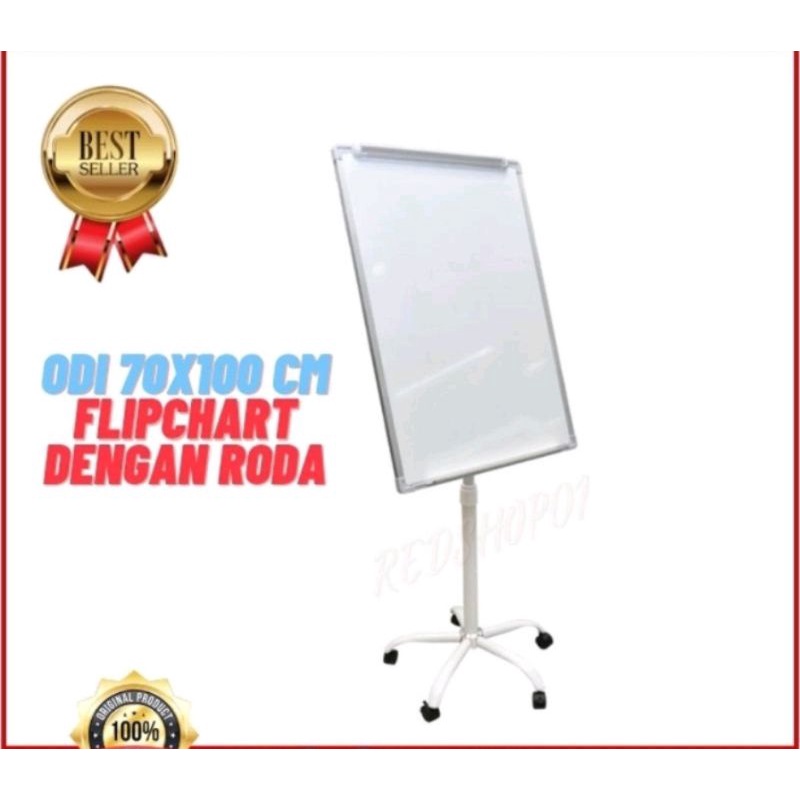 

Papan Tulis Flip Chart Dengan Roda Ukuran 70x100 cm/papan tulis aluminium/papan tulis