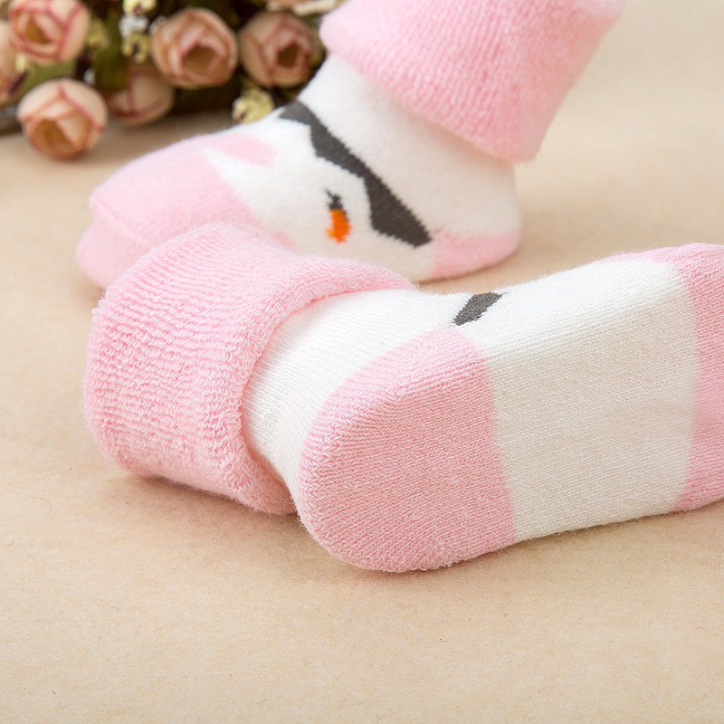 kaos kaki anak bayi karakter boneka pendek lipat bahan lembut