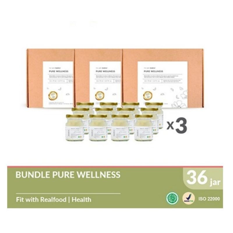 

Realfood Pure Wellness Triple Bundle minuman sarang walet