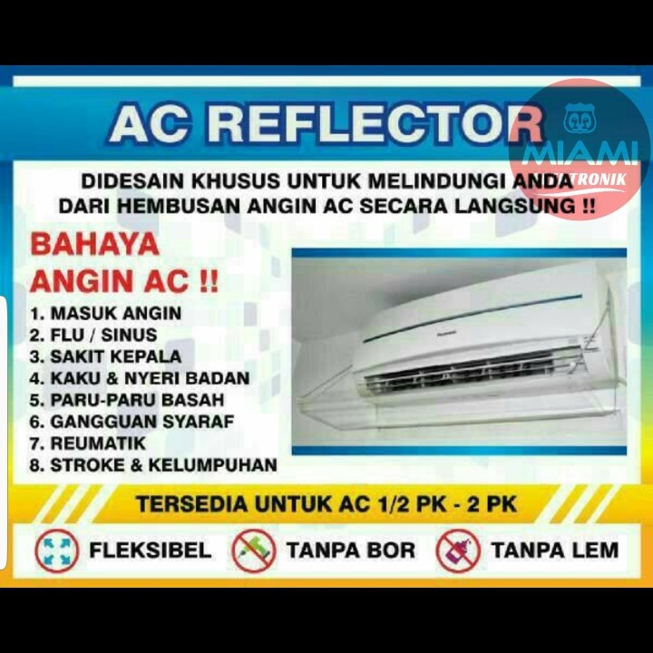 POLYGLAS Acrylic AC / Talang AC / Penahan Angin AC 80cm