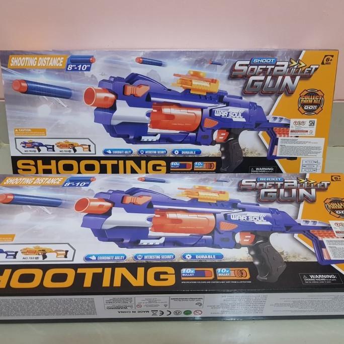 Nerf Gun Mainan Pistol Tembakan Peluru Busa - Sniper Gun Soft Bullet