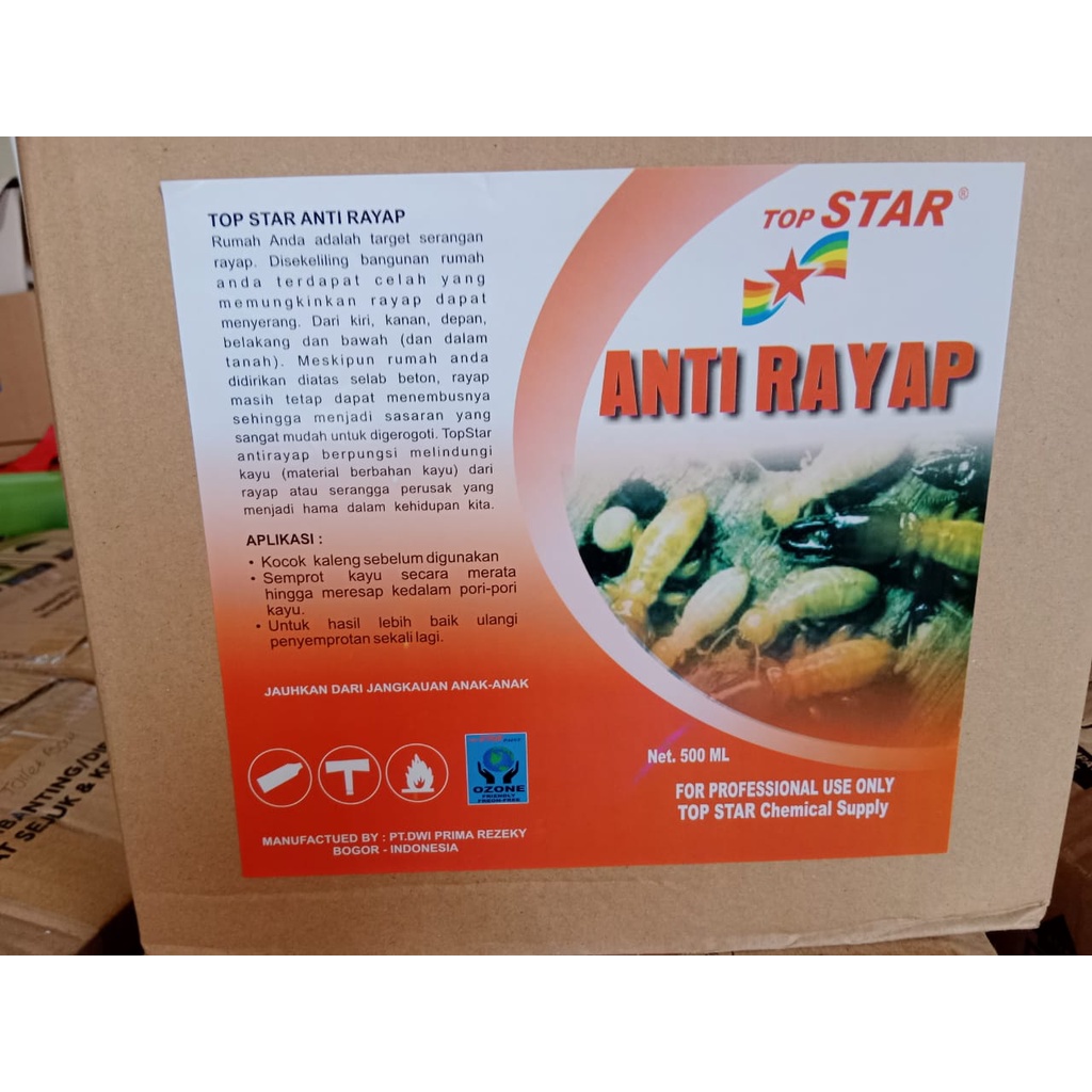 Obat Anti Rayap Semprot Spray Top Star 500ml Pembasmi Rayap