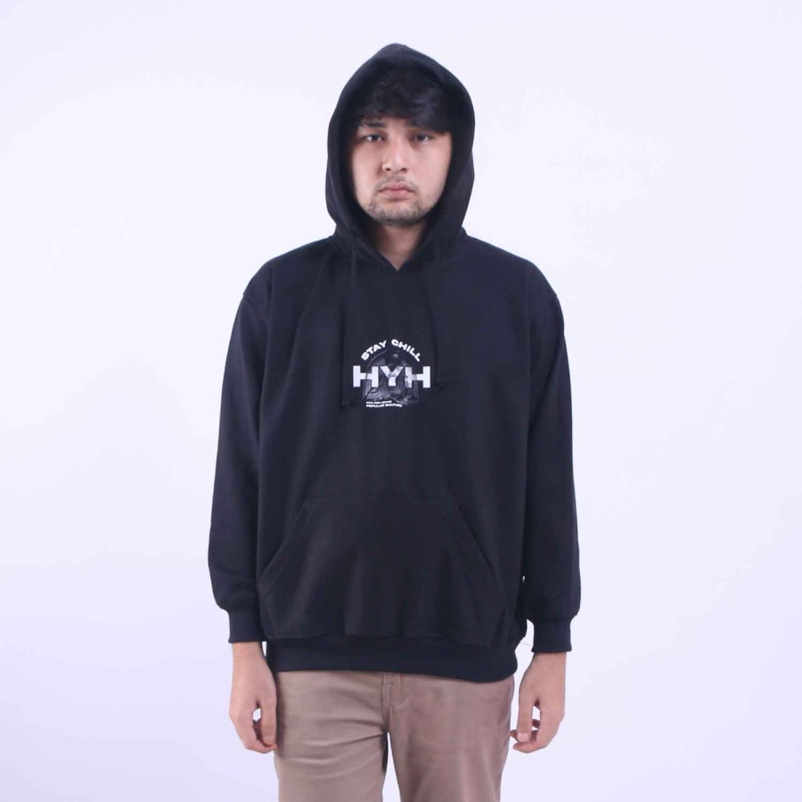 HOODIE PULLOVER HEYHO HYH FONT BLACK