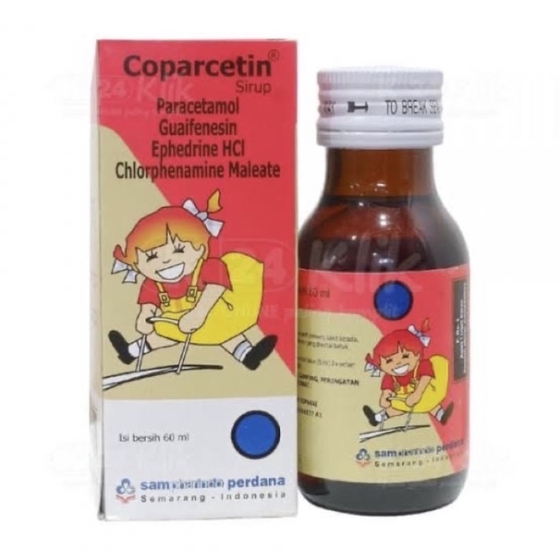 Coparcetin sirup 60 ml ( sirup obat batuk pilek panas anak )