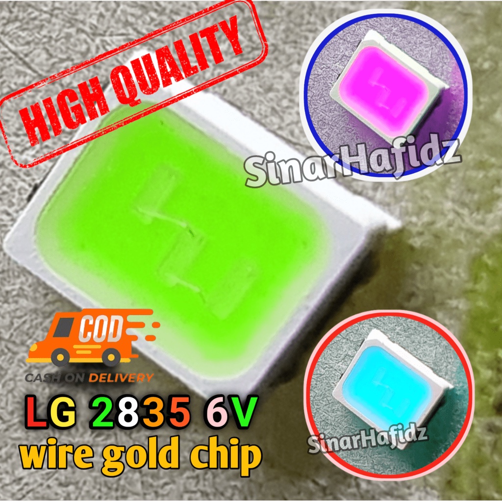 chip led smd 2835 per 10pcs red green blue 6v-6,7v