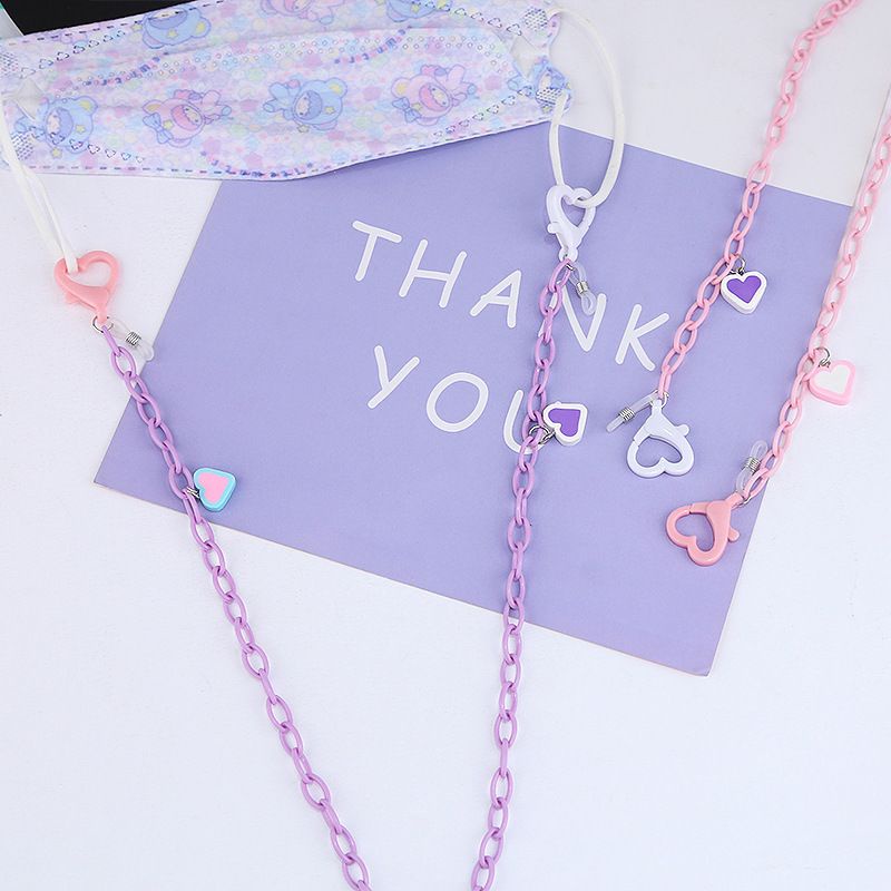 PROMO 5.5 Strap Masker Rantai Import Juntai Love Hati 2in1 Rantai Kacamata / Kalung Masker / Tali Masker