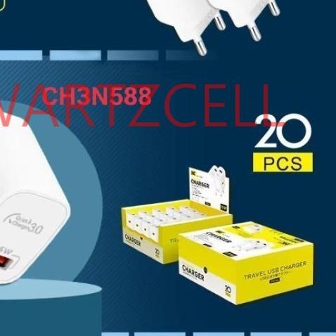 ➲ ECER Charger TC Adaptor HK D26 15watt Fast Charging qc3.0 + VOOC ♝