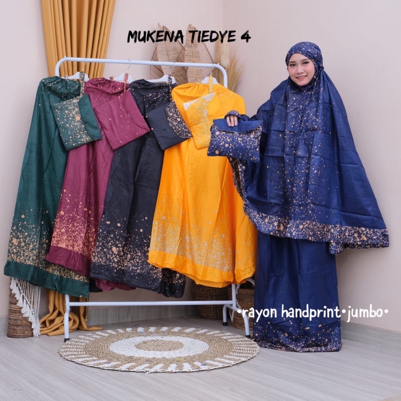 mukena bali tiedye / mukena bali tie dye rempel jumbo