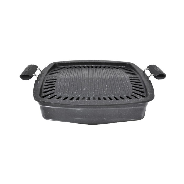 WAJAN PEMANGGANG - CHARCOAL GRILL PAN  MARBLE COATING/PANGGANGAN DAGING/PEMANGGANG SERBAGUNA