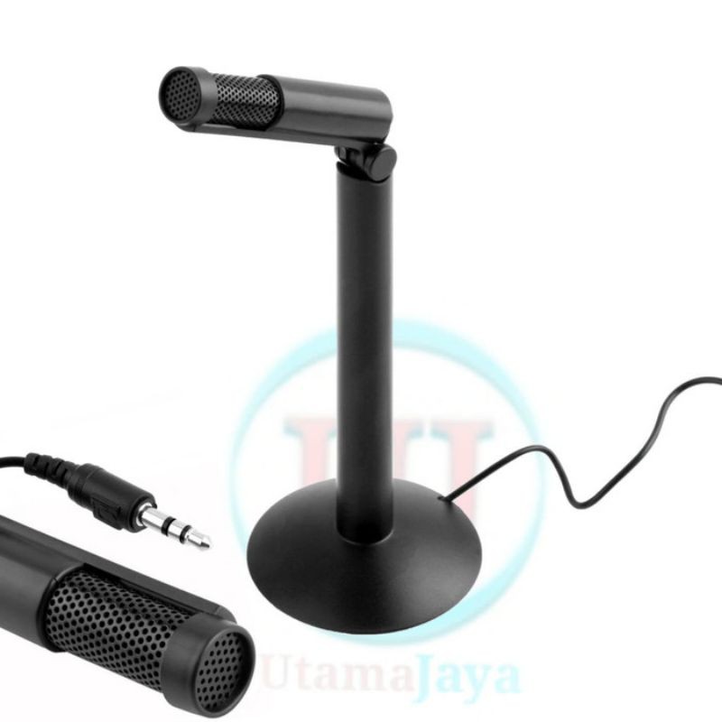 Andoer Microphone for Laptop 3.5mm with Stand Mount SF-950