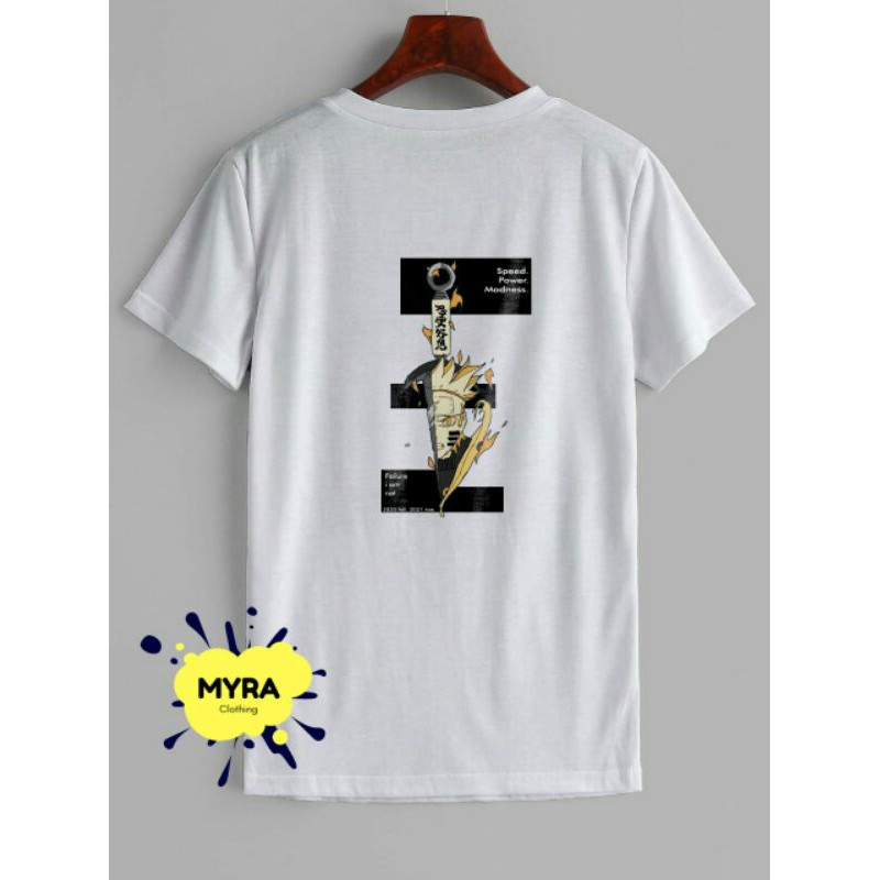 KAOS/BAJU NARUTO | KUNAI | KURAMA | MODE KYUUBI | MODE SENNIN | MINATO | ANIME | JEPANG | TRENDY
