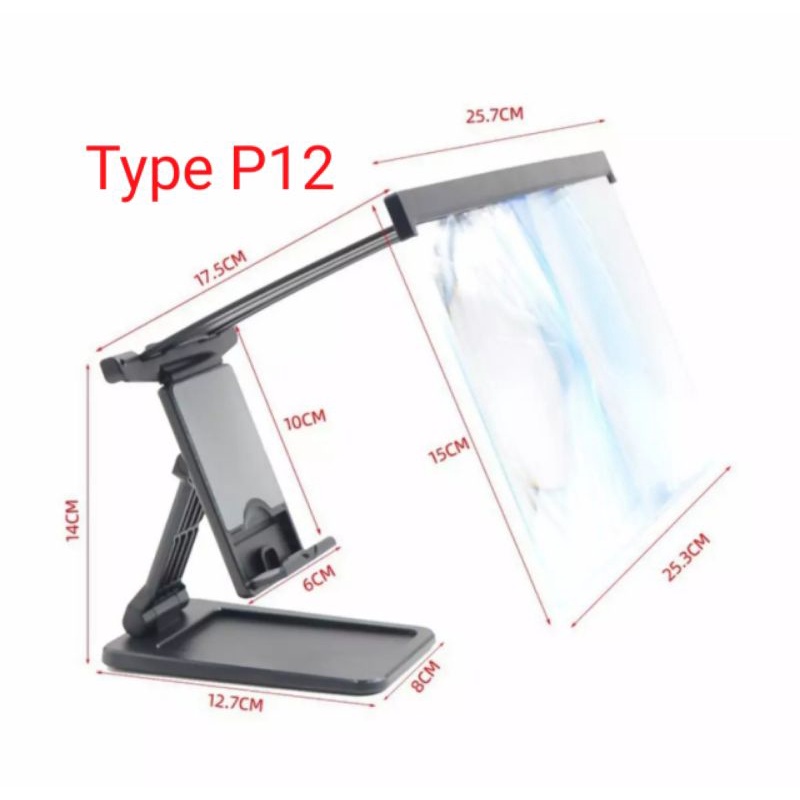 Enlarged Screen Kaca pembesar Layar Hp Handphone Mobile Phone Holder Screen Enlarged 3D LCD