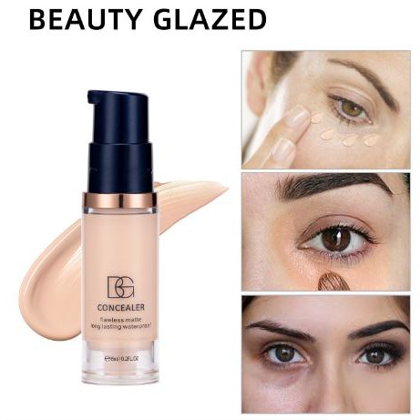 Beauty Glazed New Liquid Concealer Base Makeup Eye Dark Circles Cream Concealer BeautyGlazed  Kosmetik Wajah Concealer