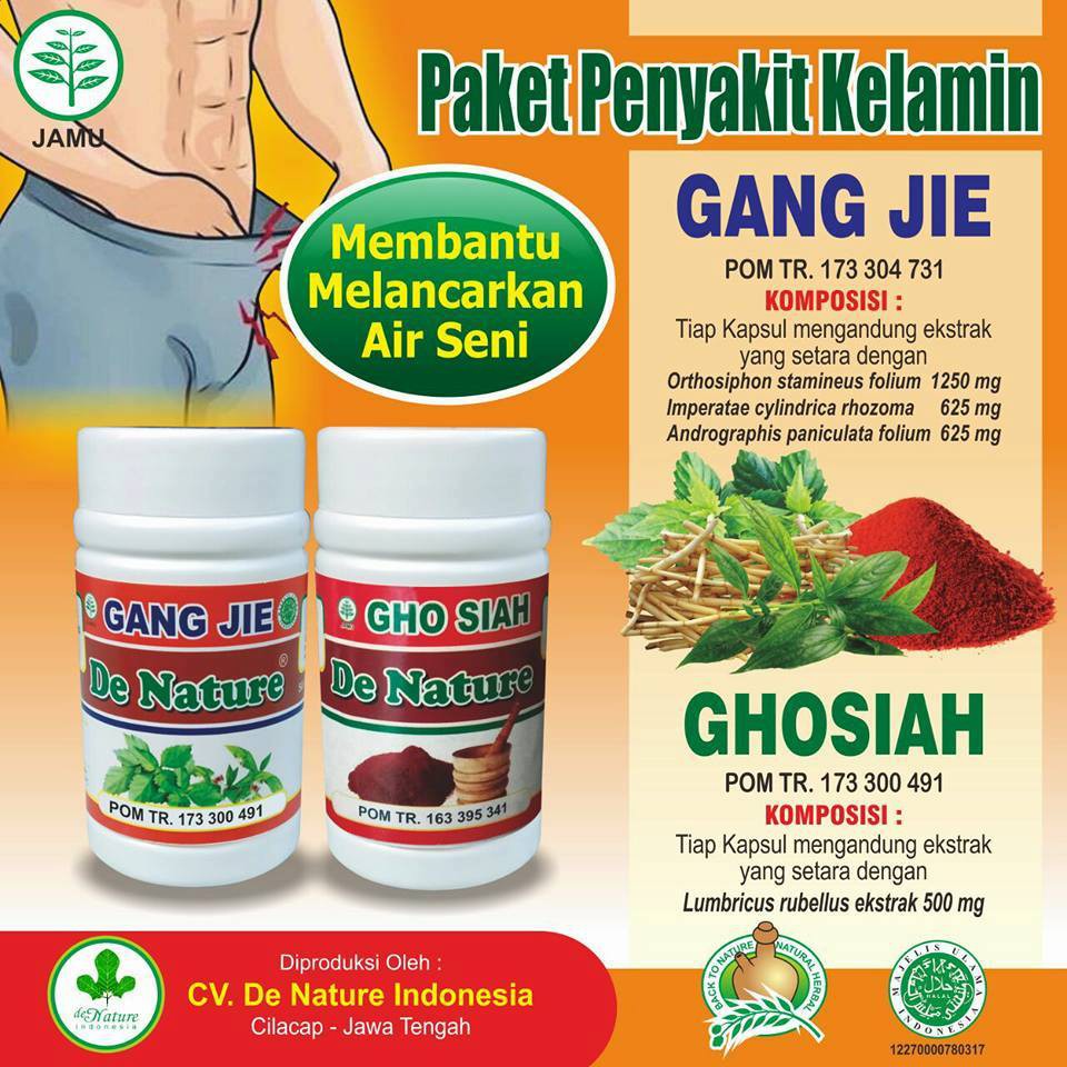 Obat Herbal Pria Dan Wanita Gang Jie Gho Siah Sipilis Raja Singa Gonore Kencing Nanah 100 Alami Shopee Indonesia