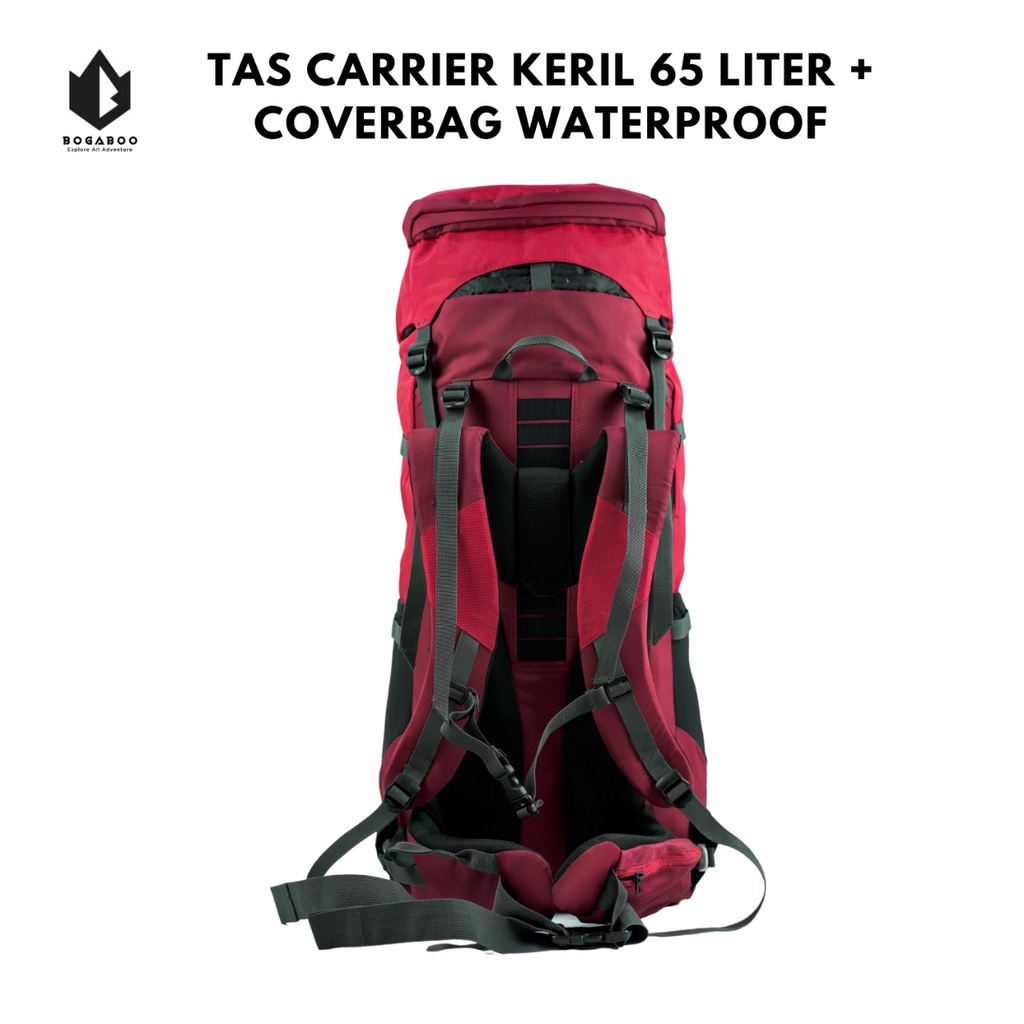 Carrier Patrol 65L - Tas Carrier Double Frame + Cover Bag