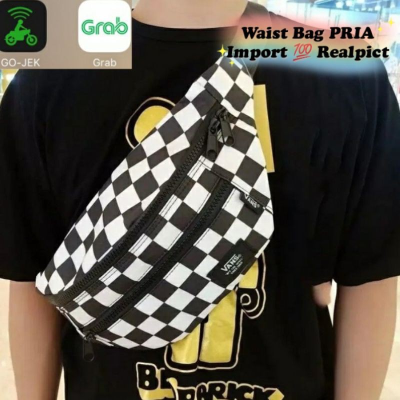 Tas Waist Bag Pria 01349880 Waist Bag Pria Import