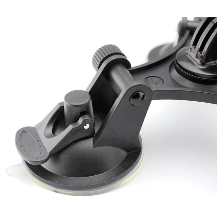 3 Feets Triangle Stable Car Suction Cup Glass Mount Sucker for Xiaomi Yi 1 / Xiaomi Yi 2 4K / Gopro / SJcam - Black