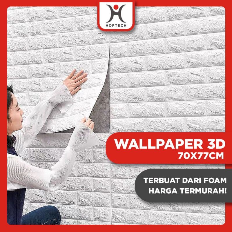 Walpaper 3d stiker dinding / WALPAPER FOAM 3D / STIKER MOTIF BATA