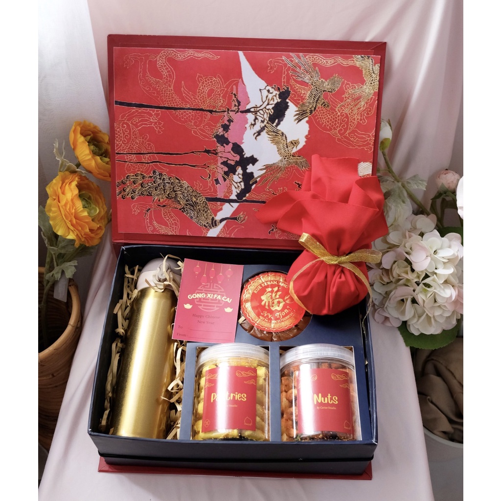 

PAKET HAMPERS SIGNATURE BINGKISAN PARCEL PREMIUM HARD BOX IMLEK CHINESE NEW YEAR GONG XI FA CAI MURAH PREMIUM