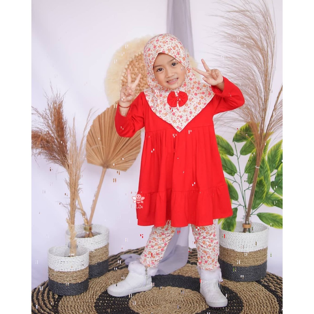 Baju Muslim Anak / Baju Gamis Anak Perempuan Nayla Series Anak Usia 1 sampai 6 Tahun / Gamis Bayi