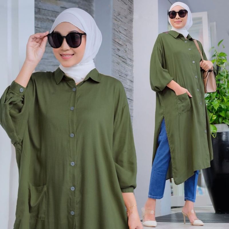 Diyana tunik atasan long tunik fashion wanita remaja