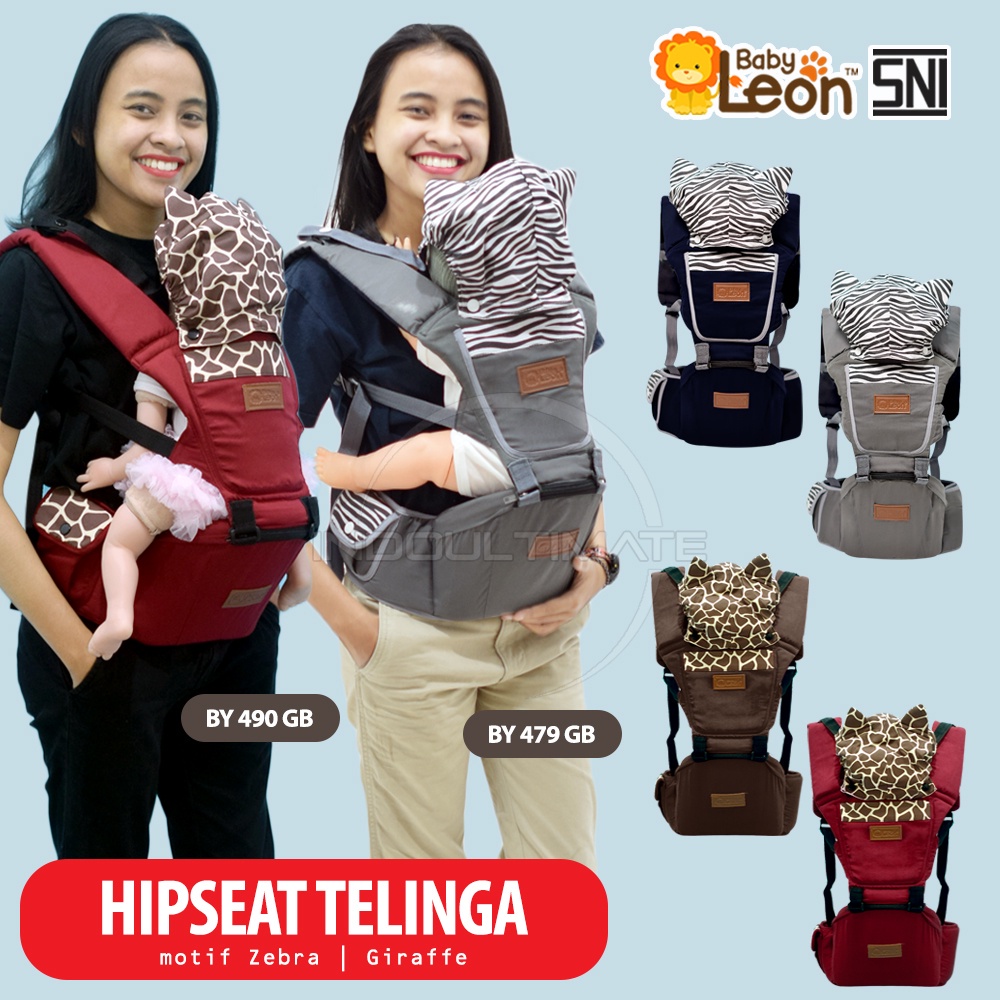 5in1 Way BABY LEON Gendongan Hipseat Bayi + Pelindung Kepala BY-490 Gendongan Bayi Model Terbaru Gendongan Bayi Depan Duduk Gendongan Bayi Samping Gendongan Multifungsi Gendongan Bayi Instan Anti Pegal Baby Carrier BY-6088