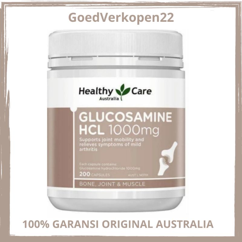 Healthy Care Glucosamine HCL 1000mg 200 Capsules