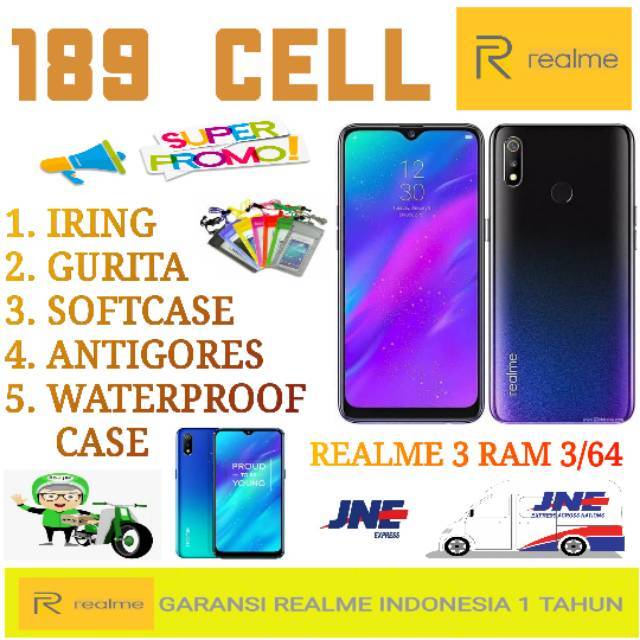 REALME 3 RAM 3/64 GARANSI RESMI REALME INDONESIA